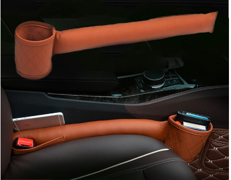 Leather Car Seat Gap Filler Pockets